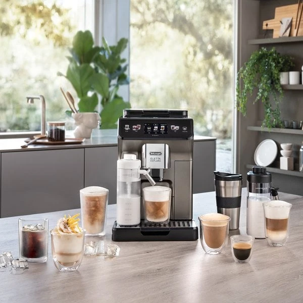 DeLonghi Eletta Explore ECAM450.86.T Espressomaskin, Titanium - Bild 8