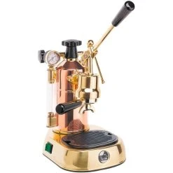 La Pavoni Professional Espressomaskin Koppar Med Guldpläterade Detaljer LPLPRG01EU
