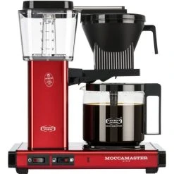 Moccamaster Optio Kaffebryggare, 1,25 Liter, Red Metallic