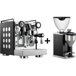 Rocket Appartamento Nera White Espressomaskin + Faustino Kaffekvern