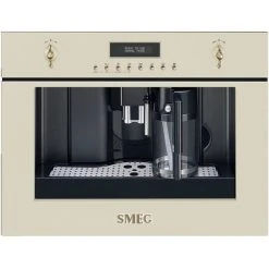 Smeg 60 Cm Inbyggd Kaffemaskin I Creme
