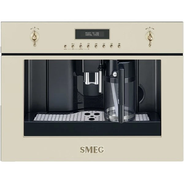 Smeg 60 Cm Inbyggd Kaffemaskin I Creme