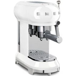 Smeg ECF01WHEU Retro 50-tals Espressomaskin, Vit