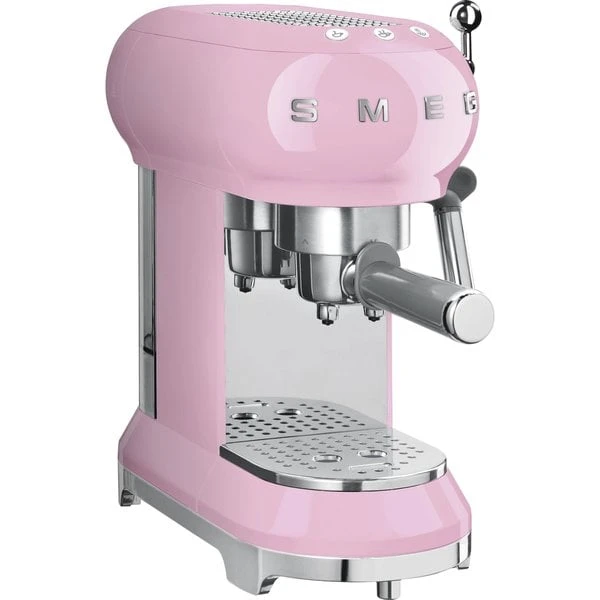 Smeg Espressomaskin 50-tals Stil Rosa